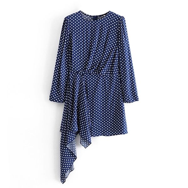 paris girl chic irregular hem polka dot dress puff long sleeve party mini o neck pleated stylish vestido de mujer 210524, Black;gray
paris girl chic irregular hem polka dot dress puff long sleeve party mini o neck pleated stylish vestido de mujer 210524, Black;gray