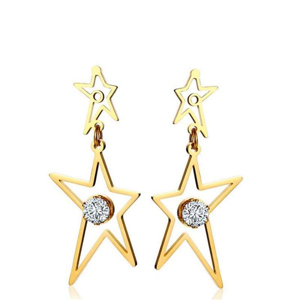 stud fashion 40mm stainless steel hollow out star earrings for women gold plating inlay cubic zirconia earring jewelry gift, Golden;silver
stud fashion 40mm stainless steel hollow out star earrings for women gold plating inlay cubic zirconia earring jewelry gift, Golden;silver