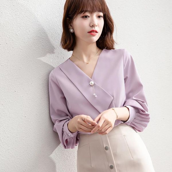 women's blouses & shirts cover belly chiffon shirt spring dress 2021 fashion temperament small foreign style clothes, White
women's blouses & shirts cover belly chiffon shirt spring dress 2021 fashion temperament small foreign style clothes, White