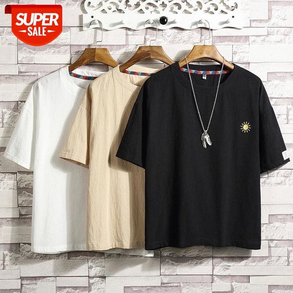 Fashion Short Sleeves Casual O NECK Casual Linen T-shirt Black White Men's Cotton 2021 Summer Clothes TOP TEES Tshirt OverSize #IH49, White;black
Fashion Short Sleeves Casual O NECK Casual Linen T-shirt Black White Men's Cotton 2021 Summer Clothes TOP TEES Tshirt OverSize #IH49, White;black