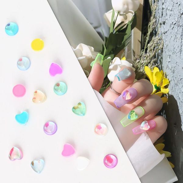 nail art decorations 50 pcs/pack 3d crystal candy color decoration 8*8mm heart/round symphony flat back rhinestone manicure accessories yt#5, Silver;gold
nail art decorations 50 pcs/pack 3d crystal candy color decoration 8*8mm heart/round symphony flat back rhinestone manicure accessories yt#5, Silver;gold