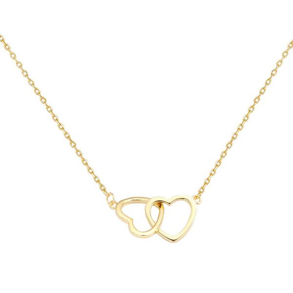 pendant necklaces ufooro golden double love necklace female clavicle chain simple temperament girlfriend jewelry, Silver
pendant necklaces ufooro golden double love necklace female clavicle chain simple temperament girlfriend jewelry, Silver