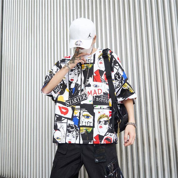 2021 new hip hop t shirt men funny patchwork t-shirts harajuku streetwear spring summer tshirt short sleeve dance tees males vr1f, White;black
2021 new hip hop t shirt men funny patchwork t-shirts harajuku streetwear spring summer tshirt short sleeve dance tees males vr1f, White;black