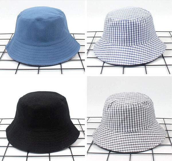 cloches 2021 reversible 6 colors plaid bucket hat chapeau fashion fishing bob caps women men panama summer sun cap, Blue;gray
cloches 2021 reversible 6 colors plaid bucket hat chapeau fashion fishing bob caps women men panama summer sun cap, Blue;gray