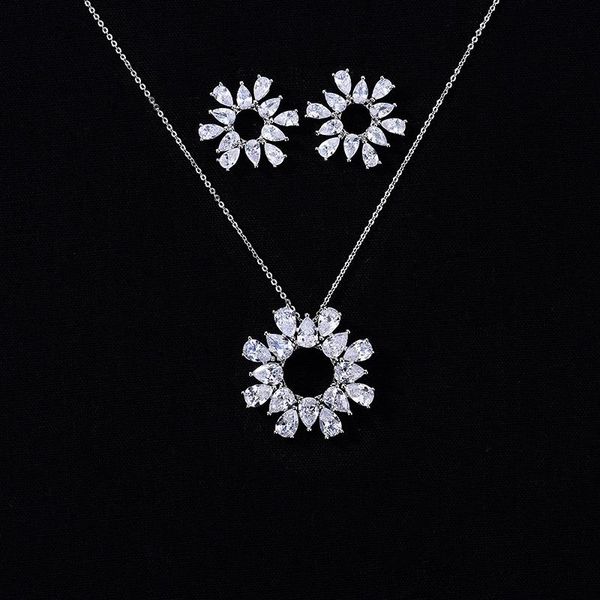 earrings & necklace jewelry set hadiyana charming romantic women party and 2pcs zirconia cn1306 conjunto de joyas, Silver
earrings & necklace jewelry set hadiyana charming romantic women party and 2pcs zirconia cn1306 conjunto de joyas, Silver