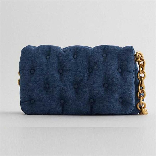 retro blue denim quilted women shoulder bags designer thick chains handbags luxury messenger bag lady flap big purses female sac 211026
retro blue denim quilted women shoulder bags designer thick chains handbags luxury messenger bag lady flap big purses female sac 211026