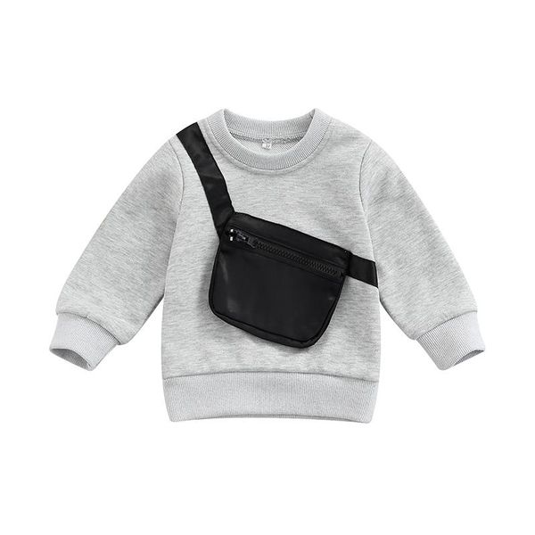 hoodies & sweatshirts baby boy's long sleeve kids cross-body bag printing pullover crew neck loose fit, Black
hoodies & sweatshirts baby boy's long sleeve kids cross-body bag printing pullover crew neck loose fit, Black