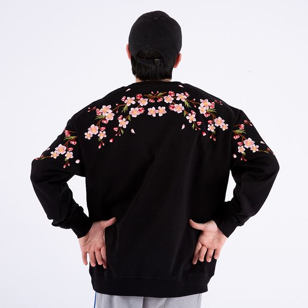 hoodies autumn large men's national fashion coat brand plum blossom embroidery round neck sweater couple student clothes, Black
hoodies autumn large men's national fashion coat brand plum blossom embroidery round neck sweater couple student clothes, Black
