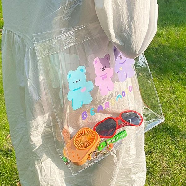 shoulder bags summer clear women bag cute bear transparent handbag large capacity girls beach
shoulder bags summer clear women bag cute bear transparent handbag large capacity girls beach