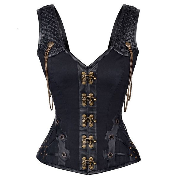 2021 new women steampunk gothic leather corset corsages corsage corselet corsets steel straitjacket bodice waste trainer 6gyh, Black;white
2021 new women steampunk gothic leather corset corsages corsage corselet corsets steel straitjacket bodice waste trainer 6gyh, Black;white