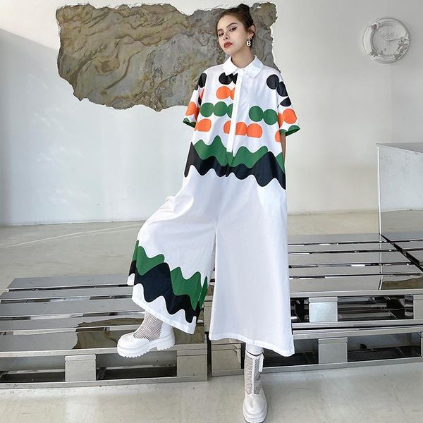 women's pants & capris street cropped jumpsuit summer 2021 thin loose printed straight casual, Black;white
women's pants & capris street cropped jumpsuit summer 2021 thin loose printed straight casual, Black;white