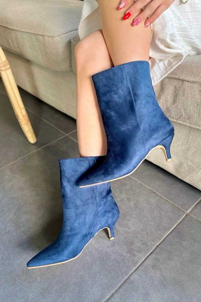 boots cloren 3 different color suede bootie season modern design high heel women's fashion shoes, Black
boots cloren 3 different color suede bootie season modern design high heel women's fashion shoes, Black