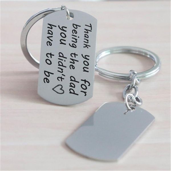 keychains creative lettering key chain thank you for being the dad didn't have to be stainless steel female jewelry, Silver
keychains creative lettering key chain thank you for being the dad didn't have to be stainless steel female jewelry, Silver