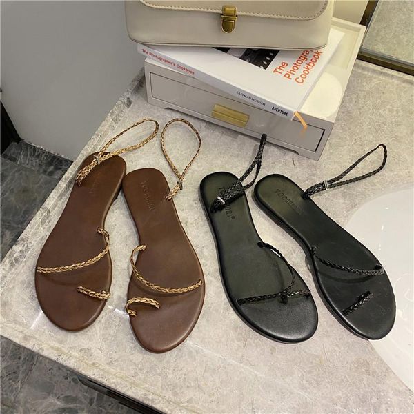 flat sandal shoe clear heels flip flops platform mid-calf strap suit female beige breathable 2021 summer without corrective gir, Black
flat sandal shoe clear heels flip flops platform mid-calf strap suit female beige breathable 2021 summer without corrective gir, Black