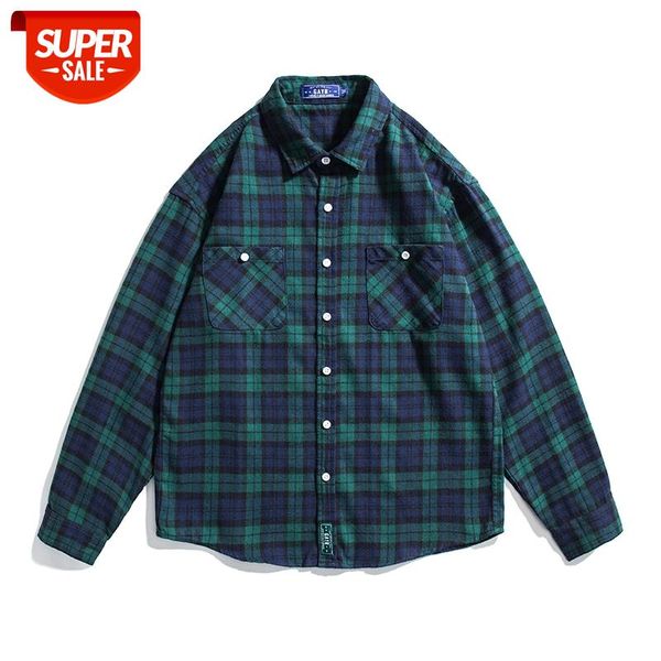 2021 New Arrival Japanese Concise Loose Style Drop-Shoulder Sleeve Men's Green Plaid Long Sleeves Casual Shirts Single-Breasted #aA8g, White;black
2021 New Arrival Japanese Concise Loose Style Drop-Shoulder Sleeve Men's Green Plaid Long Sleeves Casual Shirts Single-Breasted #aA8g, White;black