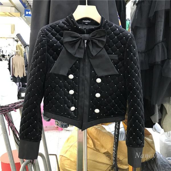 women's jackets womens short coat 2021 autumn and winter bow high waist plaid with cotton embroidery rhinestone velvet jacket lady chic, Black;brown
women's jackets womens short coat 2021 autumn and winter bow high waist plaid with cotton embroidery rhinestone velvet jacket lady chic, Black;brown