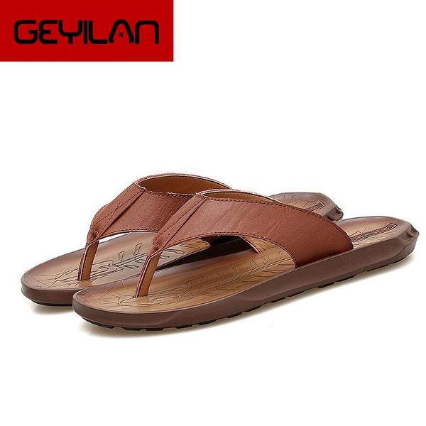 slippers men flip flops beach non-slip genuine leather man casual comfortable male summer cool 285, Black
slippers men flip flops beach non-slip genuine leather man casual comfortable male summer cool 285, Black