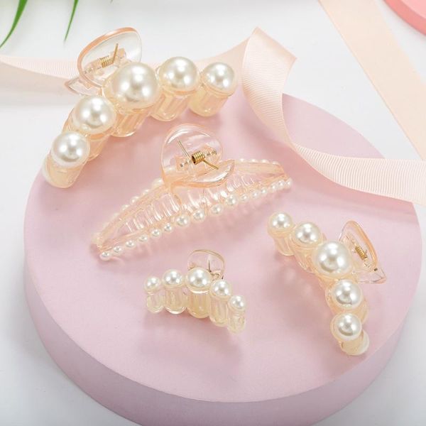 2021 new arrival hair claw for women pearl plastic hair clip large size clamps accessories, Golden;silver
2021 new arrival hair claw for women pearl plastic hair clip large size clamps accessories, Golden;silver