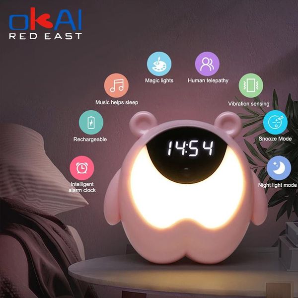 desk & table clocks cute bear time bedside alarm clock night light rgb wake up motion sensor music lamp for kids gifts baby children bedroom
desk & table clocks cute bear time bedside alarm clock night light rgb wake up motion sensor music lamp for kids gifts baby children bedroom