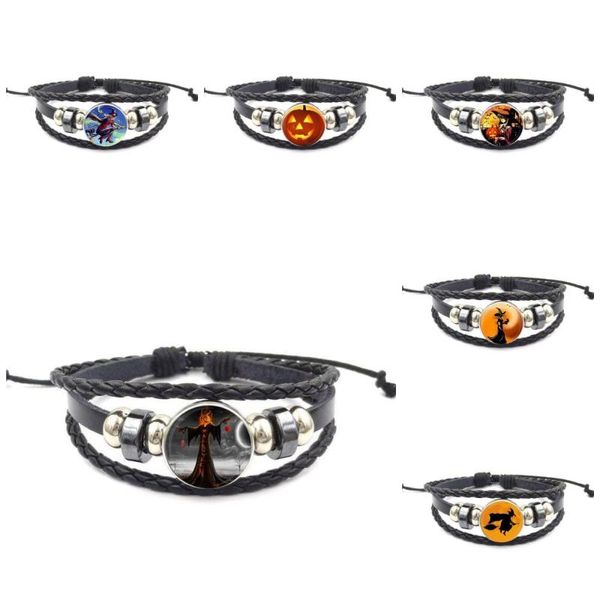 charm bracelets ej glaze for women girl gift fashion multi designs glass cabochon black leather bracelet bangle jewelry gifts witch, Golden;silver
charm bracelets ej glaze for women girl gift fashion multi designs glass cabochon black leather bracelet bangle jewelry gifts witch, Golden;silver