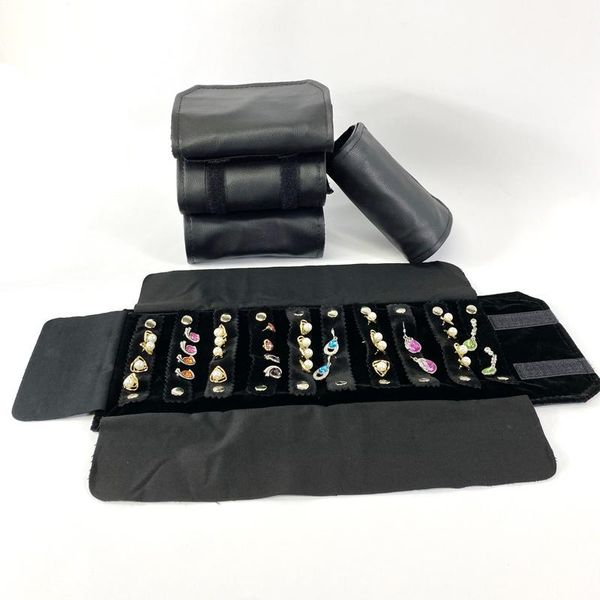jewelry pouches, bags black pu leather lychee pattern storage small roll bag velvet necklace bracelet ring, Pink;blue
jewelry pouches, bags black pu leather lychee pattern storage small roll bag velvet necklace bracelet ring, Pink;blue