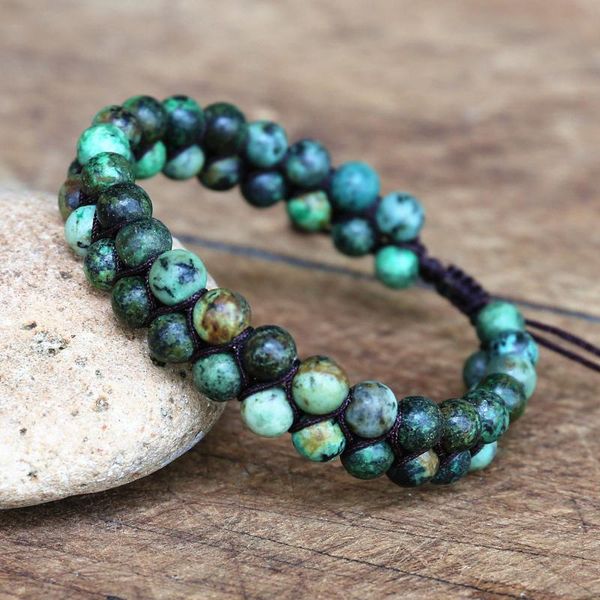 charm bracelets 6mm african stone beads braided bracelet handmade jewelry women men friendship strand, Golden;silver
charm bracelets 6mm african stone beads braided bracelet handmade jewelry women men friendship strand, Golden;silver