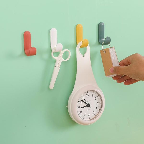 hooks & rails 4/6pcs towel hook plastic door hanger self adhesive wall hat racks key organizer home decor holder
hooks & rails 4/6pcs towel hook plastic door hanger self adhesive wall hat racks key organizer home decor holder