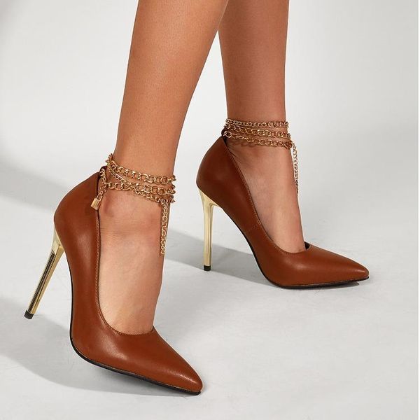 dress shoes chicspring autumn pointed toe woman pumps vogue metal chain design ankle buckle strap high heels women dd5, Black
dress shoes chicspring autumn pointed toe woman pumps vogue metal chain design ankle buckle strap high heels women dd5, Black
