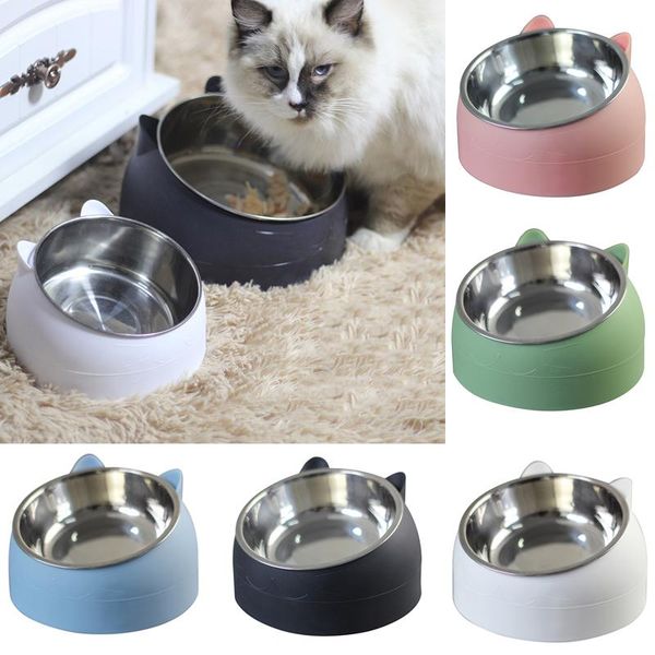 cat bowls & feeders stainless steel bowl non slip puppy base food drinking water feeder tilt neck protection dish pet 200/400ml
cat bowls & feeders stainless steel bowl non slip puppy base food drinking water feeder tilt neck protection dish pet 200/400ml