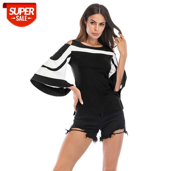 flare sleeve off shoulder t shirt streetwear o neck zipper slim t-shirt female loose casual tees patchwork side split #un9k, White
flare sleeve off shoulder t shirt streetwear o neck zipper slim t-shirt female loose casual tees patchwork side split #un9k, White