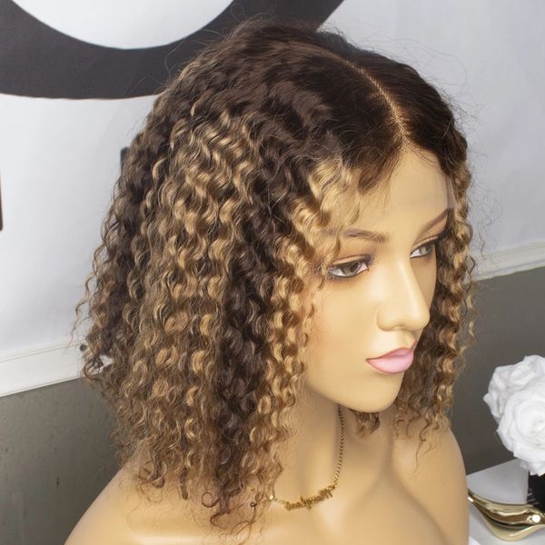 wet and wavy #4p27 ombre highlight human hair bob wigs 13x4 pre plucked brazilian remy curly lace front wig for black women with baby hair, Black;brown
wet and wavy #4p27 ombre highlight human hair bob wigs 13x4 pre plucked brazilian remy curly lace front wig for black women with baby hair, Black;brown