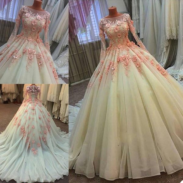 2021 new wedding dresses jewel long sleeves lace appliques bridal gowns custom made button back sweep train a line wedding dress, White
2021 new wedding dresses jewel long sleeves lace appliques bridal gowns custom made button back sweep train a line wedding dress, White