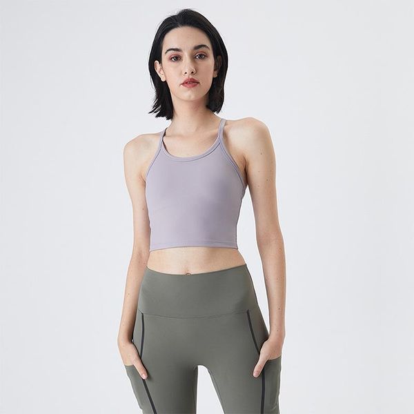 yoga outfit 2021 vest with chest pad, moisture-wicking vest-style sports underwear, nude top
yoga outfit 2021 vest with chest pad, moisture-wicking vest-style sports underwear, nude top