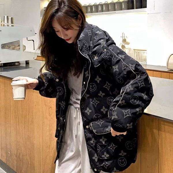 women's parkas down ladies jacket cotton padded short 2021 korean fashion loose thickened winter hooded small man tide, Black
women's parkas down ladies jacket cotton padded short 2021 korean fashion loose thickened winter hooded small man tide, Black