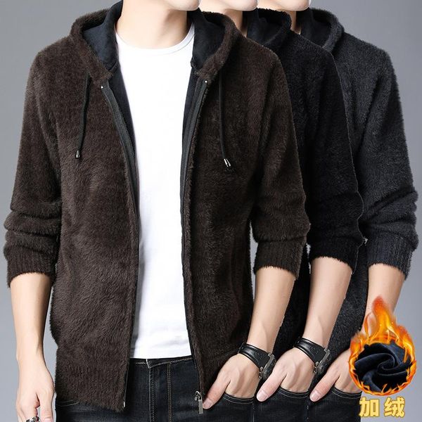 men's jackets 2022 winter imitation mink jacket youth hooded handsome fur, Black;brown
men's jackets 2022 winter imitation mink jacket youth hooded handsome fur, Black;brown
