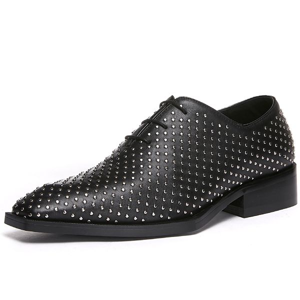 brown black rivets wedding dress shoes handmade genuine leather mens oxfords cow formal business shoes size 38-45
brown black rivets wedding dress shoes handmade genuine leather mens oxfords cow formal business shoes size 38-45