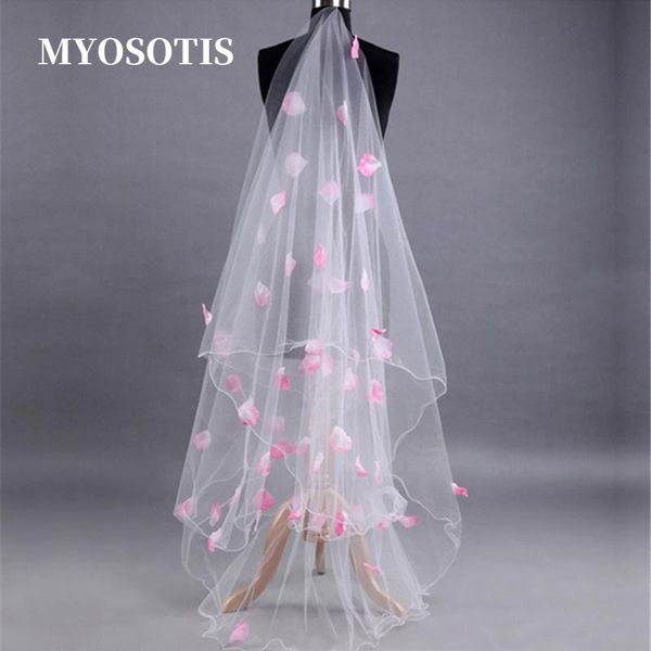 bridal veils pink patals woman 3m length wedding flowersoft tulle veil for hair accessary, Black
bridal veils pink patals woman 3m length wedding flowersoft tulle veil for hair accessary, Black