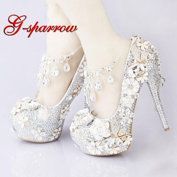 dress shoes luxurious silver rhinestone wedding bridal crystal ankle straps anniversary party high heel handmade 5 inches pumps, Black
dress shoes luxurious silver rhinestone wedding bridal crystal ankle straps anniversary party high heel handmade 5 inches pumps, Black