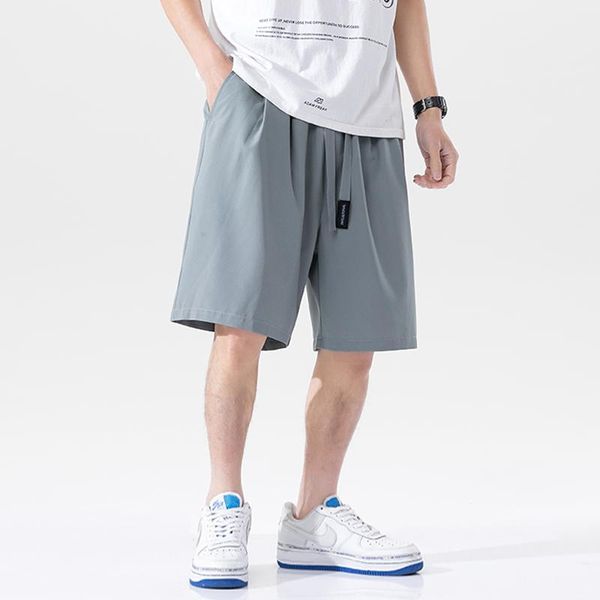 men's shorts 2021 summer polyester soft men casual home stay running sporting jogging short pants, White;black
men's shorts 2021 summer polyester soft men casual home stay running sporting jogging short pants, White;black