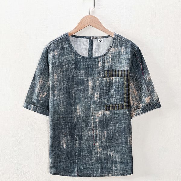 2021 new 100% linen summer chinese style short-sleeved t shirt brand round neck casual t-shirt for men tie-dye mens tshirt camiseta s32k, White;black
2021 new 100% linen summer chinese style short-sleeved t shirt brand round neck casual t-shirt for men tie-dye mens tshirt camiseta s32k, White;black