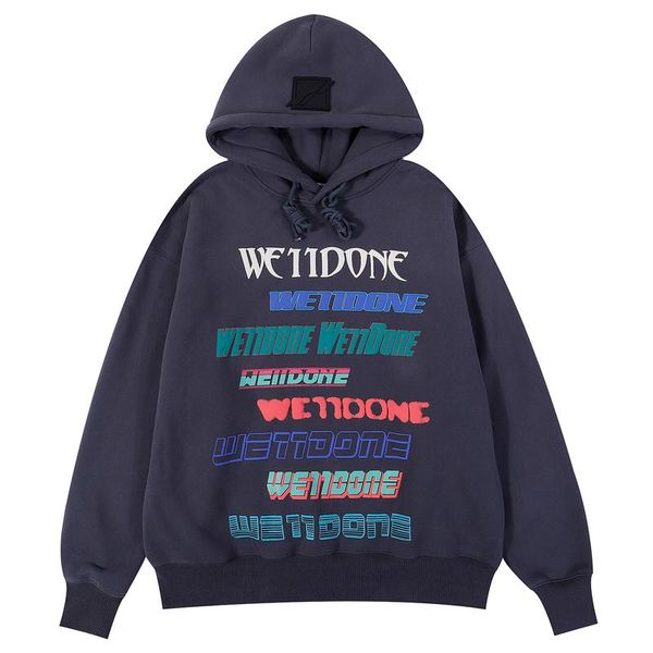 men's hoodies & sweatshirts foaming printing we11done hoodie men women 1:1 colorful rainbow letter, Black
men's hoodies & sweatshirts foaming printing we11done hoodie men women 1:1 colorful rainbow letter, Black