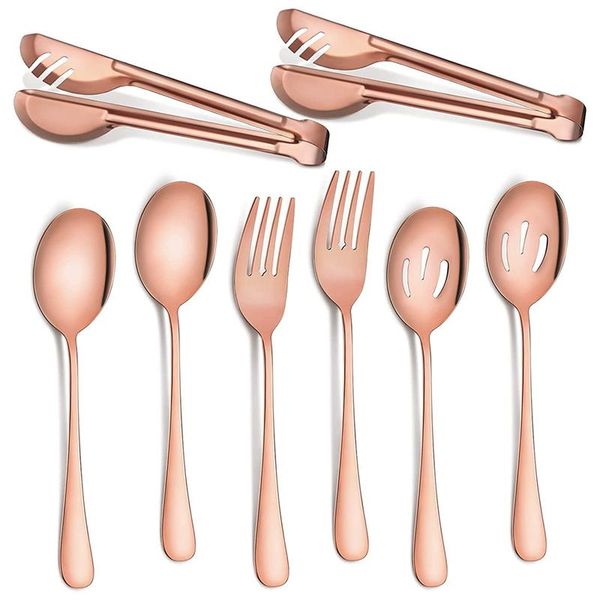dinnerware sets stainless steel flatware serving utensils large spoon set of for kitchen (8 pieces)
dinnerware sets stainless steel flatware serving utensils large spoon set of for kitchen (8 pieces)