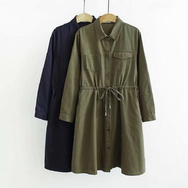4xl retro long plus size autumn spring trench loose slim waist thin coats women chic fall oversize army green pocket clothes, Tan;black
4xl retro long plus size autumn spring trench loose slim waist thin coats women chic fall oversize army green pocket clothes, Tan;black