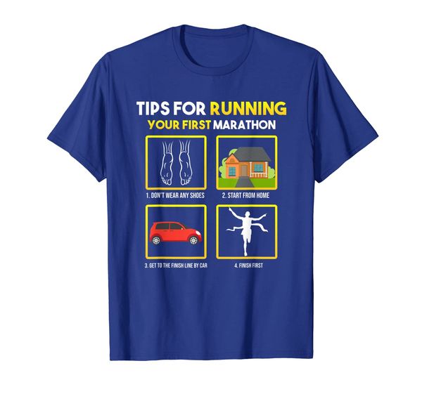 funny running marathon quote t shirt first race tips, White;black 
funny running marathon quote t shirt first race tips, White;black