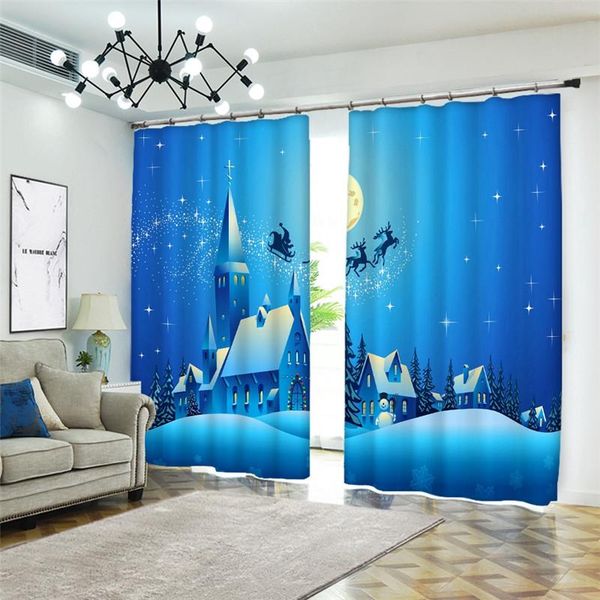 curtain & drapes cheerful cartoon christmas night 3d digital printing stereo cutoff curtains high precision blue silk door
curtain & drapes cheerful cartoon christmas night 3d digital printing stereo cutoff curtains high precision blue silk door