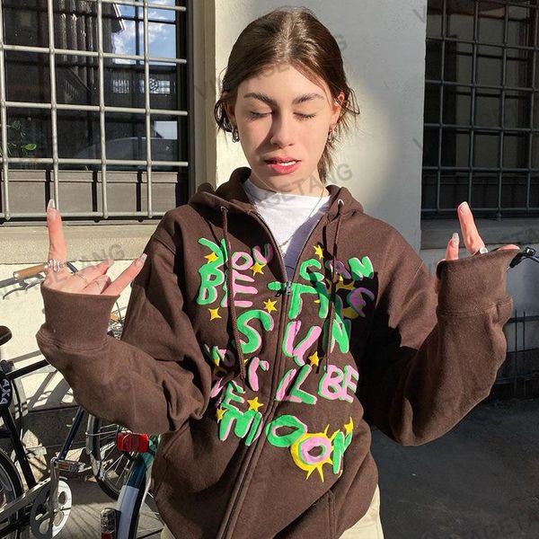 women hoodie new hip hop streetwear chic letters print jacket coat zip up sweatshirt hoodies 2021 autumn american fashion teens clothes, Black
women hoodie new hip hop streetwear chic letters print jacket coat zip up sweatshirt hoodies 2021 autumn american fashion teens clothes, Black