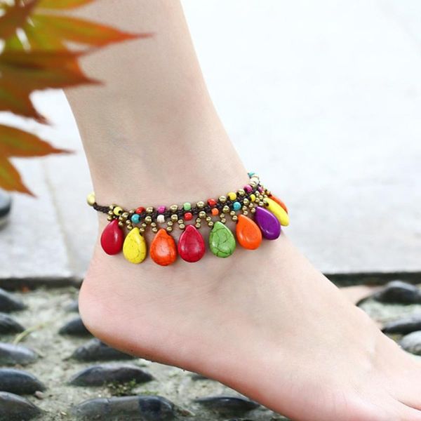 anklets fysl light yellow gold color many style turquoises stone anklet for women handmade weave water drop jewelry, Red;blue
anklets fysl light yellow gold color many style turquoises stone anklet for women handmade weave water drop jewelry, Red;blue