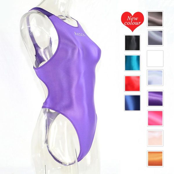 one piece swimsuit women's oily glossy high fork t-string swimsuit dead bank water day shiny tights
one piece swimsuit women's oily glossy high fork t-string swimsuit dead bank water day shiny tights