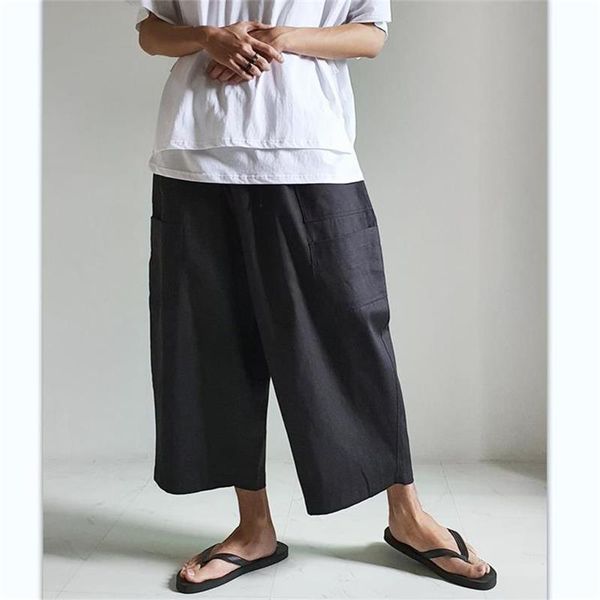 men's pants summer japanese trend wide leg korean version of hong kong wind nine points large size casual, Black
men's pants summer japanese trend wide leg korean version of hong kong wind nine points large size casual, Black