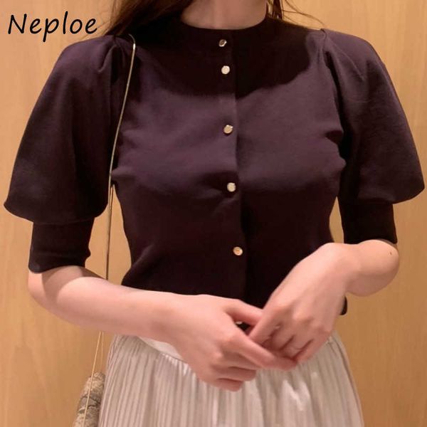 neploe sweet warm all-match o-neck cardigan solid color chic button sweater women autumn loose puff sleeve coat 210714, White;black
neploe sweet warm all-match o-neck cardigan solid color chic button sweater women autumn loose puff sleeve coat 210714, White;black